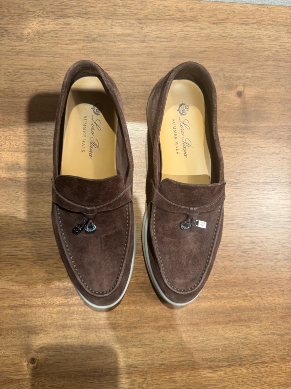 Loro Piana Summer Walk Loafers Women’s Size 37.5 – Brown Suede